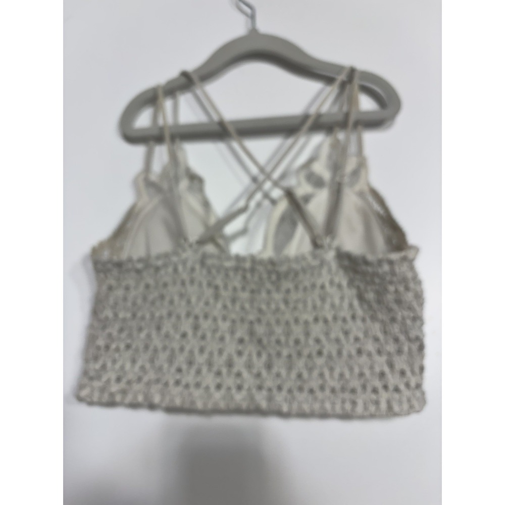 Zeanna Bralette Women's Size Medium Lace Floral Adjustable Straps Fairy Whimsy - Picture 4 of 4